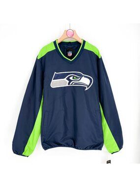 NFL Seattle Seahawks Champions Lightweight Pullover Windbreaker Size Medium NWT